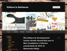 Tablet Screenshot of editionslasahelienne.net
